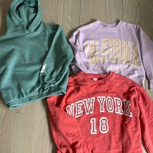 Zara sweatshirts